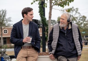 Il protagonista Nicholas Hoult e il regista Clint Eastwood