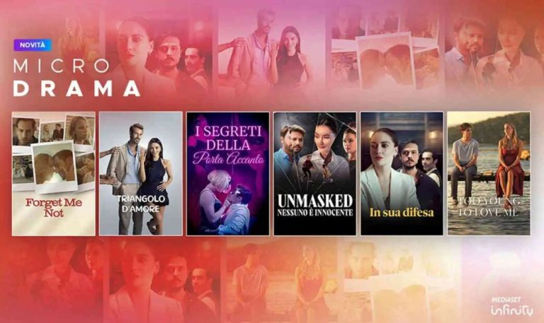 Mediaset on the assault of Microdrama: on Infinity Rosy Abate readattate and 6 international titles